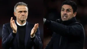 للمرة الأولى في تاريخ دوري أبطال أوروبا، ستشهد المباراة النهائية صراعًا تكتيكيًا خالصًا بين مدربين يحملان الجنسية الإسبانية، حيث يضرب لويس إنريكي، حامل اللقب مع باريس سان جيرمان، موعدًا مرتقبًا مع ميكل أرتيتا، مدرب أرسنال