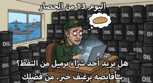 هل يريد أحد شراء برميل من النفط؟ سأقايضه برغيف خبز. من فضلك